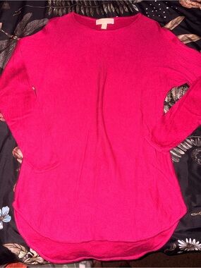 Michael Kors Fuchsia Crew Neck Sweater Top/Mini Dress